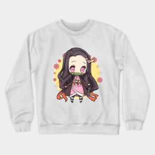 Chibi Kawaii Nezuko Kamado Crewneck Sweatshirt